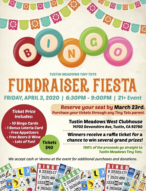 TMTT Bingo Fundraiser Flyer 2020